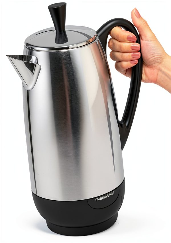 Farberware Coffee Percolator PK1200SS Stainless with Permanent Filter-1