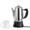 12-Cup Electric Coffee Percolator Fox Valley Traders Stainless Steel-1