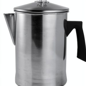 MIRRO Aluminum Stove Top Percolator 9 Cup Silver Home Camping-0