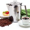 Norpro Stainless Steel 9-Cup Percolator Electric Stovetop Compatible-3