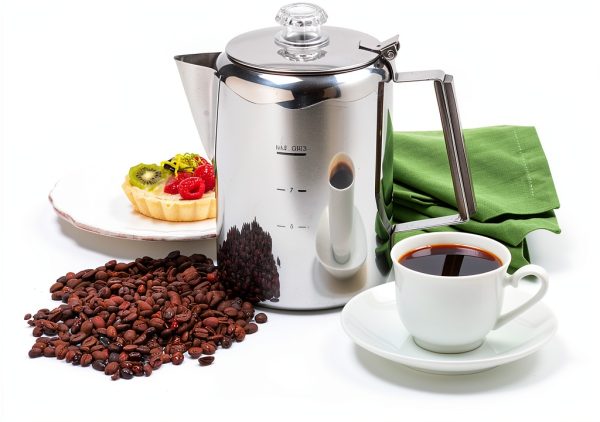 Norpro Stainless Steel 9-Cup Percolator Electric Stovetop Compatible-3