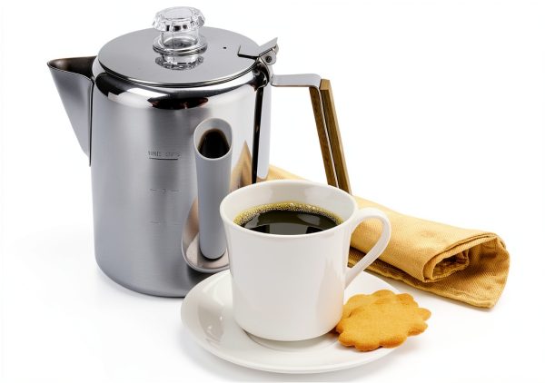 Norpro Stainless Steel 9-Cup Percolator Electric Stovetop Compatible-1