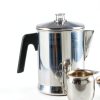 MIRRO Aluminum Stove Top Percolator 9 Cup Silver Home Camping-2