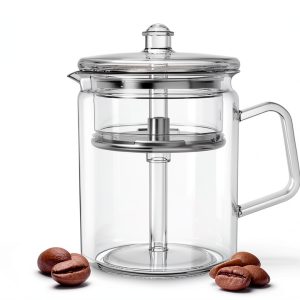 Glass Coffee Percolator VERDETECH Non-Electric Borosilicate Nonna-0