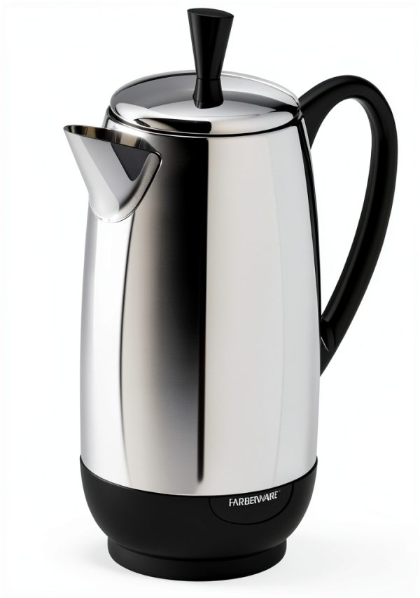 Farberware Coffee Percolator PK1200SS Stainless with Permanent Filter-0