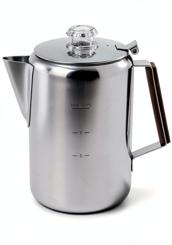 Norpro Stainless Steel 9-Cup Percolator Electric Stovetop Compatible-0