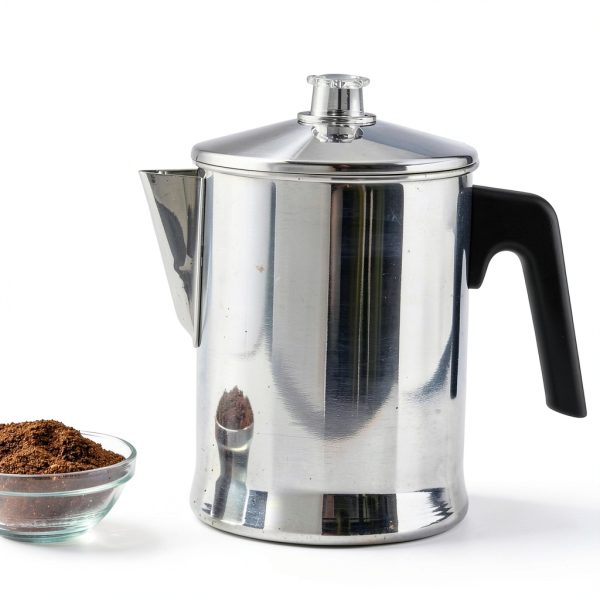 MIRRO Aluminum Stove Top Percolator 9 Cup Silver Home Camping-6