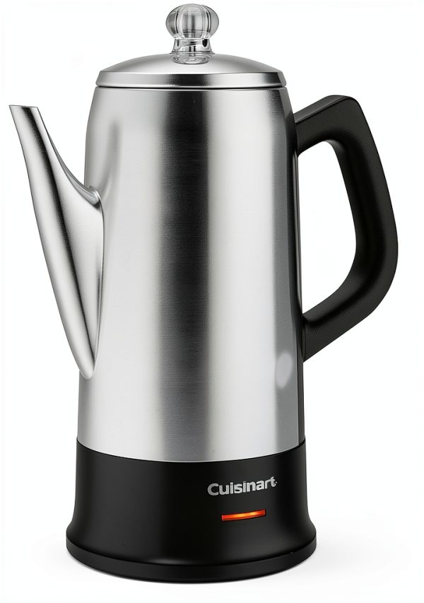 Cuisinart 12-Cup Stainless Steel Percolator Classic Black PRC-12-1