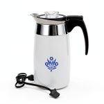 Corning Ware Blue Cornflower 10 Cup Electric Percolator Retro-0