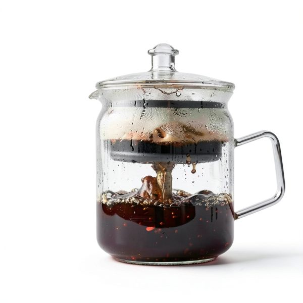 Glass Coffee Percolator VERDETECH Non-Electric Borosilicate Nonna-4