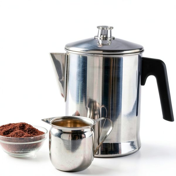 MIRRO Aluminum Stove Top Percolator 9 Cup Silver Home Camping-5