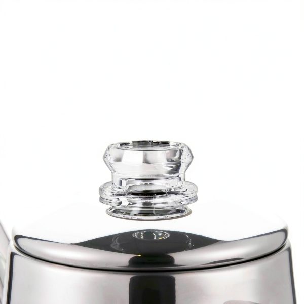 Electric Coffee Percolator APOXCON 8 Cup Stainless Steel Wood Handle-6